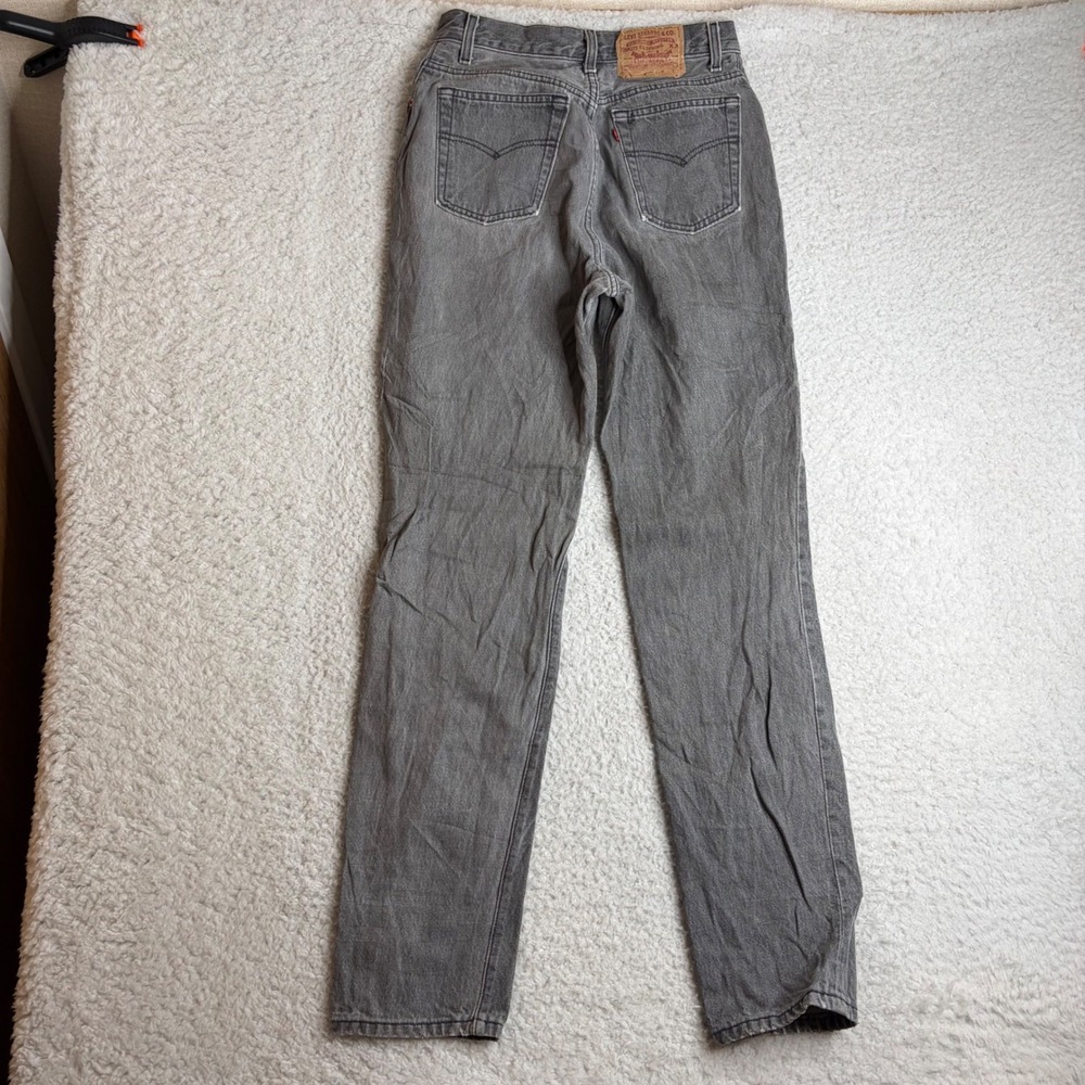 Vintage Levis 501 Gray Straight Leg Jeans Made in USA 17501-0658 Womens 11 28x31